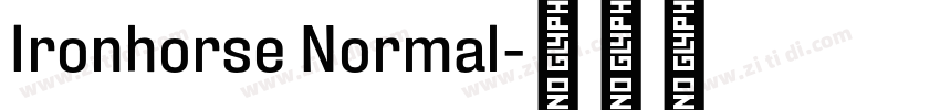 Ironhorse Normal字体转换